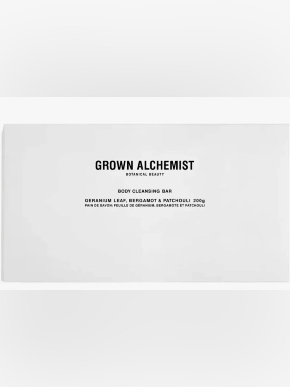 Grown Alchemist White  Body Cleansing Bar, New In Box, Travel Size, 50g